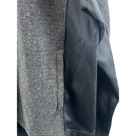 Spyder Mens Hooded Half-Zip Sweater XL Fleece-Lined Gray Black Outdoor Streetwea - Picture 7 of 12